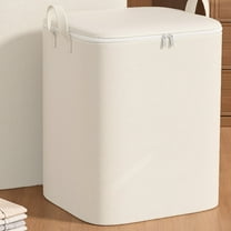 Fwttom Storage Bins With Lids, Heavy Duty Stackable Storage Bins with Reinforced Handles, Extra Large Storage Containers for Clothes Tote Bag Double Zipper For Space Saving Travel