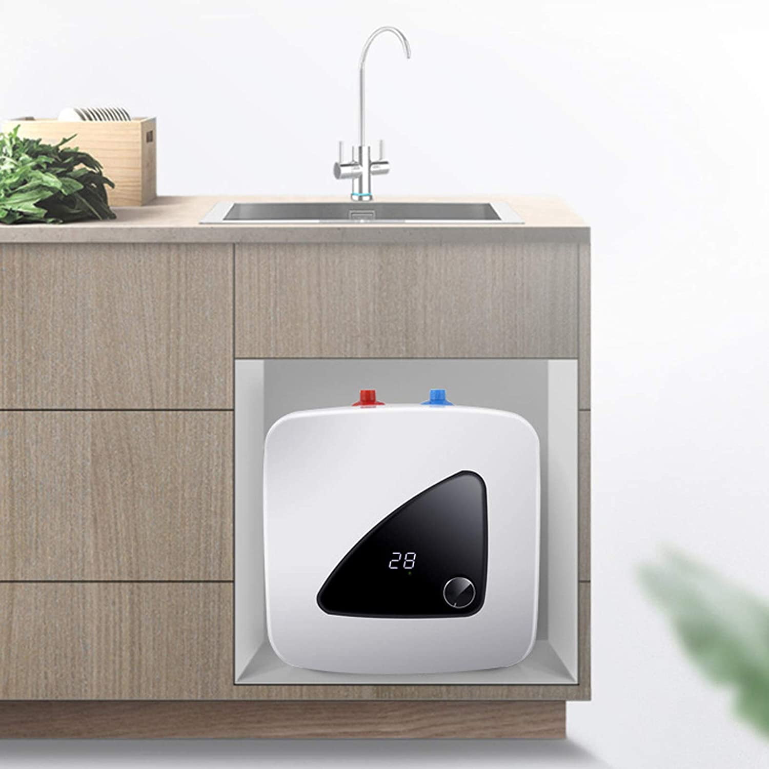 1.5KW Portable 8L Electric Hot Water Heater Storage Tank Shower Sink Lounge Heat