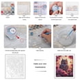 thumbnail image 3 of Paint by Numbers Kit for Adults, Majestic Owl Surrounded By Flowers Paint by Numbers, Easy Paint by Numbers Kit for Adults Beginner, DIY Adult Paint by Number Kits on Canvas, 12x16in Home Decor, 3 of 7
