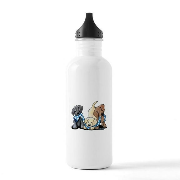 CafePress - Lab Play Stainless Water Bottle 1 - Stainless Steel Water Bottle, Sports Bottle, 1.0L