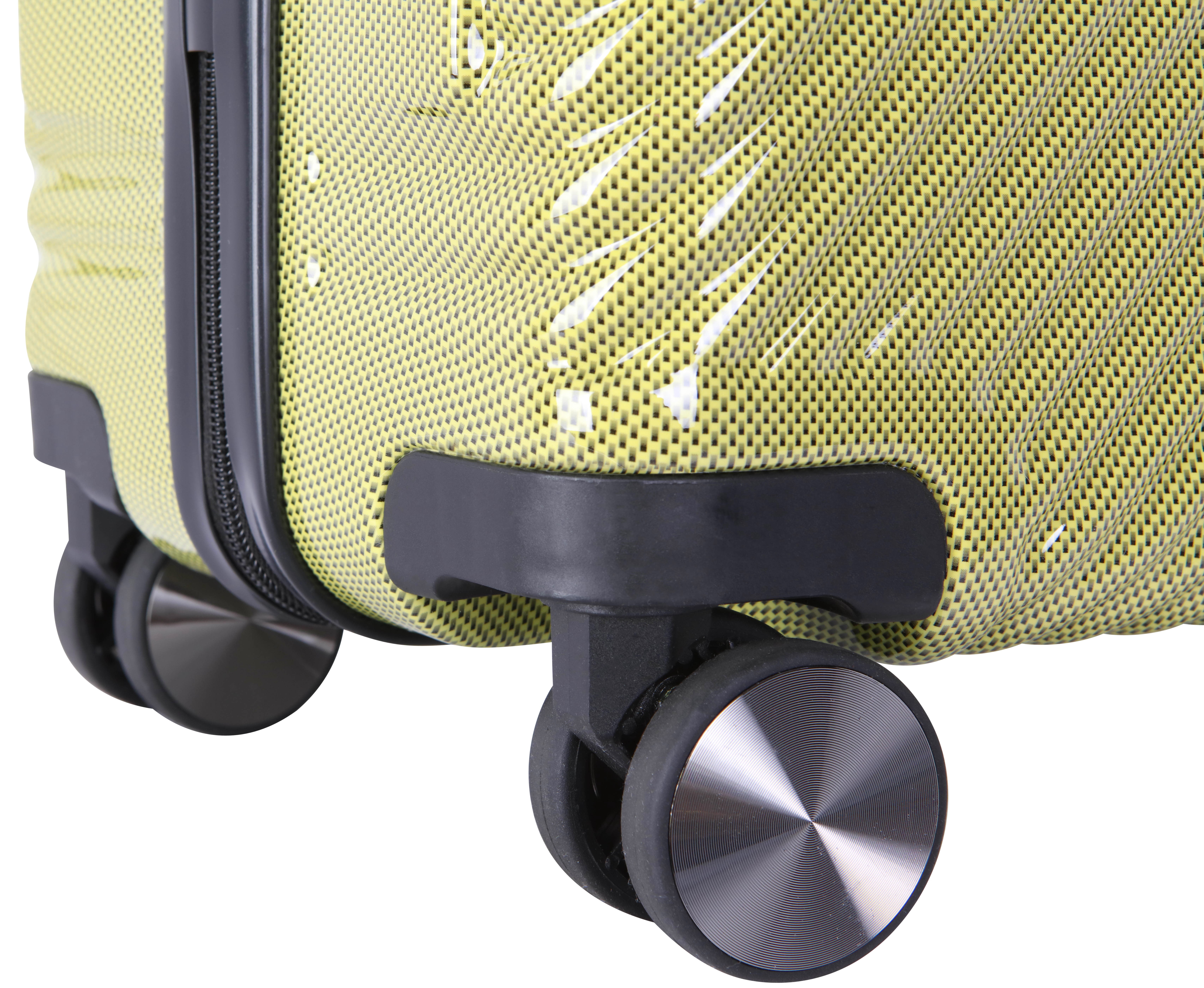 Ecotech Veer 24-inch Hardside Travel ABS Checked Luggage, Chartreuse, All Ages