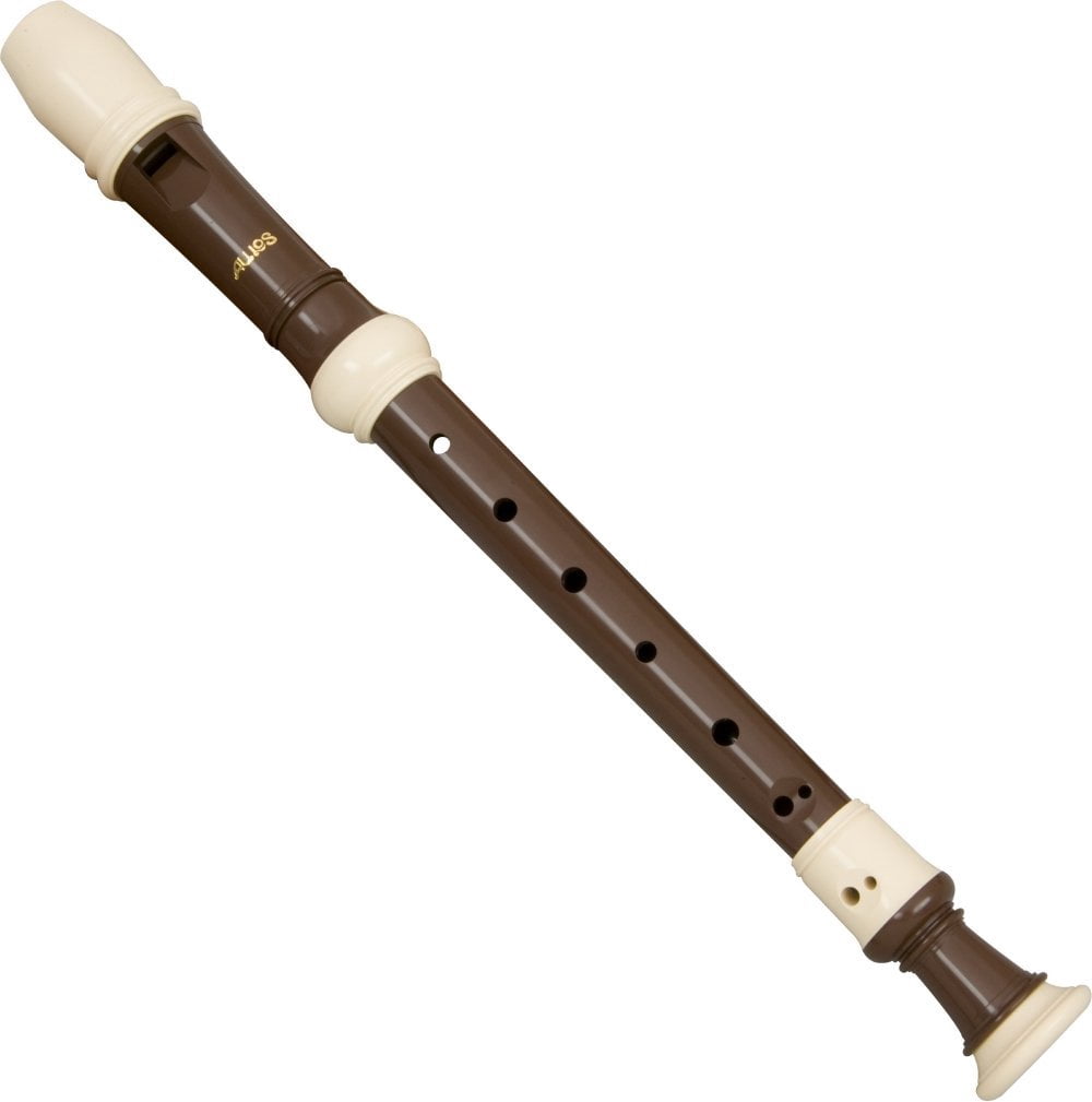 Rhythm Band Instruments A703B Aulos Haka Series Soprano Recorder, Light Brown - 3 Piece