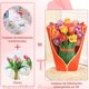 thumbnail image 2 of 2 pcs Tarjetas de felicitación de ramo de flores emergentes en 3D, con Sobre de Regalo, Tarjetas Pop Up de Flores, tarjetas del Día para Familiares, Amigos, Aniversarios y Profesores (Estilo Ⅰ), 2 of 4