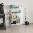 thumbnail image 4 of Hyper Tough 4 Tier Wire Shelf Unit, 36"W x  14"D x 54" H, 1400lb Load Capacity, Chrome, 4 of 14