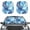 Butterfly Marble Texture Blue, variant on Kuiaobaty Auto Windshield Sun Shade Tribal Highland Cattle Cow Sunflower Pattern UV Rays Sun Visor Protector Covers Easy to Install 2 Pack Car Decoration for Trucks Sedans SUVs