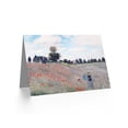 thumbnail image 2 of Claude Monet Poppy Field Stroll Fine Art Greetings Card Plus Envelope Blank inside, 2 of 3