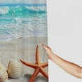 thumbnail image 3 of Autua Shells Starfish Beach Shower Curtain for Bathroom Washable Shower Curtain with Hooks 69"x72, 3 of 7