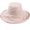 Beige, variant on Women Bucket Hat Super Wide Brim Fold Bucket Cap Beach Wedding Solid Color Floppy Fisherman Hat with Chin Strap