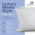 thumbnail image 4 of Luxury Down Alternative Square European Pillow Insert - 16x16 inch - 2 Pack, 4 of 10