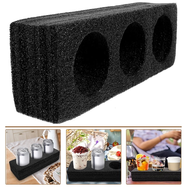 unbranded Portavasos Negro Para Cafe Y Bebidas Con Estructura Resistente Para Uso En Restaurantes