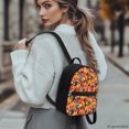 thumbnail image 3 of HELLHERO Autumn Rooster Leaf Lightweight Mini Backpack, Water-Resistant Practical Backpacks with Front Pocket for Work Travel, 3 of 8