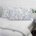 thumbnail image 4 of Blue Leaves Pillow Covers 16"x24", Summer Botanical Elegant Pastoral Soft Brushed Microfiber Breathable Throw Pillow Covers, Decorative Pillowcase with Zipper for Couch Sofa Bedroom Living Room, 4 of 9