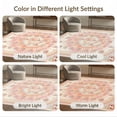 thumbnail image 7 of ODIKA 3'x5' Washable Accent Rug Pet Friendly, Non-Shedding Mat Pink Kawaii Tie Dye Swirls Mermaid Galaxy Shaped Flowing Dynamic for Bedside, Nursery Room, 7 of 7