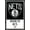 Black Framed Version, variant on NBA Brooklyn Nets - Logo 21 Wall Poster with Wooden Magnetic Frame, 22.375" x 34"