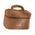 thumbnail image 1 of Bolsa de maquillaje de felpa, neceser para viajes de negocios, cosméticos, uso diario, dormitorio de hotel. Marrón, 1 of 9
