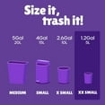 thumbnail image 2 of Small Trash Bags 1.2 Gallon Colored - Extra Thick Mini Garbage Bags Unscented,Strong Plastic Wastebasket Liners for Bathroom Bedroom Office and Car,150 Bags Multi Colored, 2 of 4