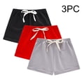 thumbnail image 2 of Afuyipoi ​3-Pack Toddler Cotton Shorts（1-9 Years）, Kids Breathable Soft Summer Leisure Lounge Shorts for Boys and Girls Gray Size 2T, 2 of 10