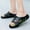Green, variant on Fashion Color‑block Letter‑print Platform Slide Slippers, Non‑slip Open‑toe Shoes for Beach, Shower, Pool, Gym and Daily Wear Green B