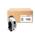 thumbnail image 1 of 100 Rouleaux de DK-1203 Labels Compatible pour Frère 2/3 "x 3-7/16" (17mm x 87M), Encadré, 1 of 5