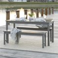 thumbnail image 2 of Ensemble de Salle à Manger Patio Extérieur Simple en 3 Pièces en Gris, 2 of 4
