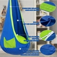 thumbnail image 4 of Natubeau Pod Swing Seat, Cotton Sensory Pod Swing Chair with Inflatable Pillow, Upgraded Hanging Hammock Chair with LED Lights, Pod Swing for Indoor & Outdoor, Blue, 4 of 10