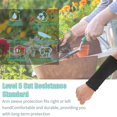 thumbnail image 3 of 1 par de puños de brazo, 20cm funda protectora de brazo anticorte guantes de jardinería de acero inoxidable herramienta de protección de seguridad para el trabajo de plantas de vidrio de carnicero, 3 of 5