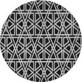thumbnail image 1 of Ahgly Company Machine Washable Indoor Round Transitional Gray Cloud Gray Area Rugs, 7' Round, 1 of 7