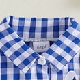 thumbnail image 6 of Zanarzt Baby Collared Shirt Toddler Baby Boy Summer Clothes Shirt Short Sleeve Lapel Collar Casual T-Shirt Tops 12-18 Months,Blue, 6 of 7