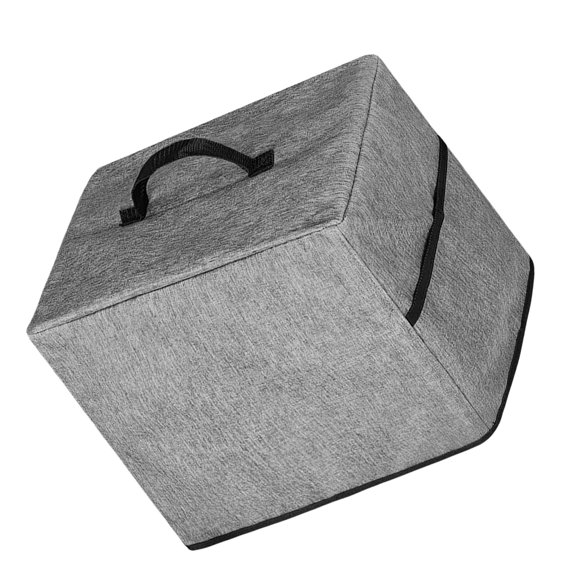 HAMPPLIES Reusable Grey Ice Cream Maker Cover with Convenient Storage Pocket for Kitchen
