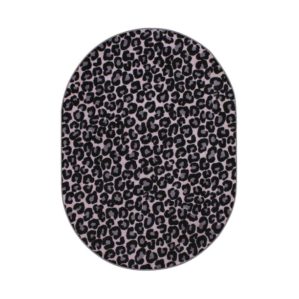 Furnish My Place Animal Print Rug 5 ft. x 7 ft. Oval, Cheetah Go Getter, Nylon Rug for Patio