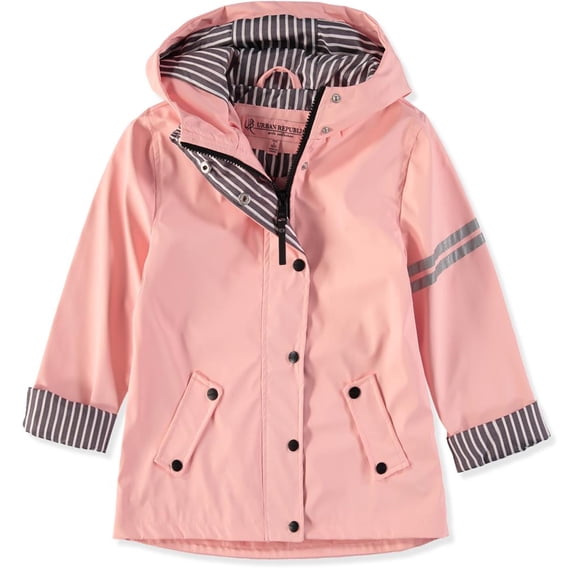 Urban Republic Girls 4-6X Raincoat Anorak(Pink 6X)