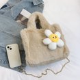 thumbnail image 3 of Bolso Peludo para Mujeres Peluche Correa Ajustable Viajar Por, 3 of 4