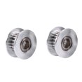 thumbnail image 3 of Gegong Timing Pulley, Timing Pulley Wheel,2pcs Aluminum 5mm Inner Diameter Timing Belt Drive Idler Pulley With Bearing For 3D Printer, 3 of 8