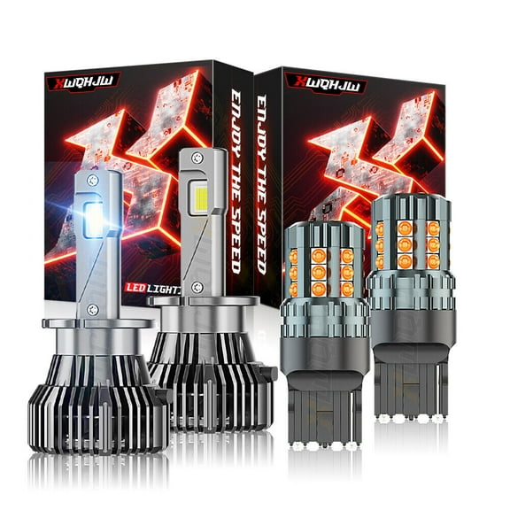 For Acura TL 2004-2008 LED Headlight High/Low LED Front Turn Signal Light Bulbs