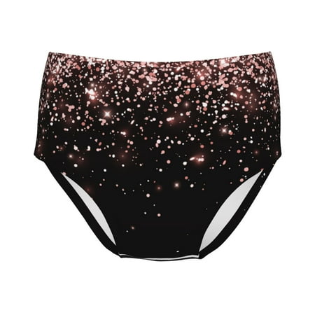 Girls Underwear  Rose Gold Glitter1 Soft Breathable Cotton Girls Panties  Kids Cute Stretch Underwear Brief for Teen and Toddlers Girls