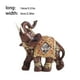 thumbnail image 3 of Estatua esculpida de elefante, figurita para el hogar, librería de resina, habitación de manualidades de animales, mascotas en miniatura, Decoración del hogar Marrón, 5.5x2.4x5.5 pulgadas Grande Inteprter HA076984-06, 3 of 6