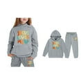 thumbnail image 5 of Child Boys Jesus Loves You Hoodies Long Sleeve Comfy Graphic Hoodies Girls Oversize Pullover Sweatpants 2 Pcs Fall Winter Clothes Clothes for 8-9 Years Old Girls, 5 of 5