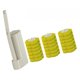 thumbnail image 4 of Juego de cepillo y soporte para inodoro, kit de limpieza para inodoro de pared con 18 recambios Sabor a limón, 4 of 9