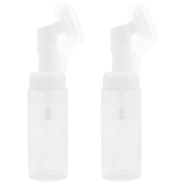 Dispensador portátil de jabón espumoso de plástico de 2 piezas con boquillas de 60 ml para lavado facial y corporal, tamaño de viaje, para artículos de tocador y cuidado de la piel