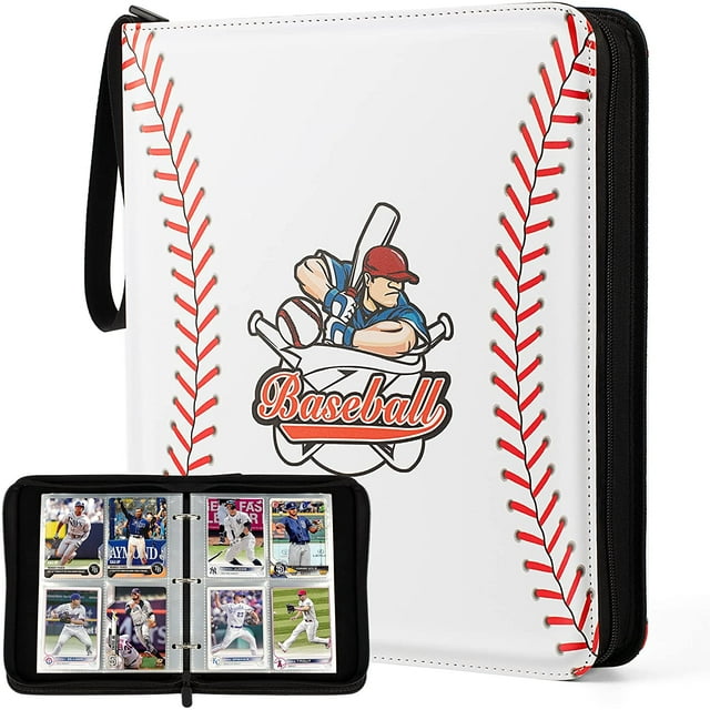 Homotte 4 Pocket Baseball Trading Card Binder, 440 Pockets TopLoading