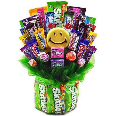 Sweets In Bloom Skittles And Grins Candy Bouquet
