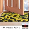thumbnail image 3 of Black Green Stem Sunflower Pattern Door Rugs,Washable Non Slip Door Mats Indoor,Decorative Door Mats,Entry Mat Indoor for Entrance,Bedroom,Kitchen,Bathroom,30"x17", 3 of 6