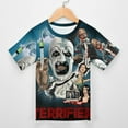 thumbnail image 3 of Terrifier Kid Shirts Unisex Casual Tops 3D Print Graphic Tees Short Sleeve T Shirts for Boys Girls 160CM, 3 of 8
