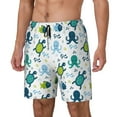 thumbnail image 2 of Xecao Cartoon Sea Creatures for Men's Swimming Trunks Swim Trunks Quick Dry Swim Shorts with Mesh Lining Funny Swimwear Bathing Suits, 2 of 9