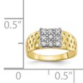 thumbnail image 3 of 10k Yellow Gold Cubic Zirconia Cz Baby Ring, 3 of 9