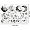 thumbnail image 6 of Bohemian Luna Phases with Plants Transparent Clear Stamps Magic Flower Embossing Stamp Sheets Silicone Clear Stamps Seal for DIY Scrapbooking and Card Making Paper Craft Decor, 6 of 7