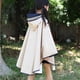 thumbnail image 5 of EeaseMX Poncho impermeable para niños, capa impermeable, capucha, impermeable de una pieza (beige) - Talla L, 5 of 7