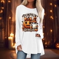 thumbnail image 2 of T-shirt à Manches Longues avec Imprimé Graphique d'Halloween pour Femmes, Confortable, Coupe Ample, Col Rond, Automne Hiver, Décontracté, Quotidien, Basique, Hauts, 2 of 4