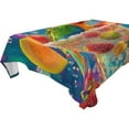 thumbnail image 4 of BZSMCE Square Tablecloth Sparkling Summer Sips Pattern Tableclothes, 4 of 9