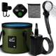 thumbnail image 1 of Cubo plegable portátil para ducha de camping Motivekit de 20 litros, 1 of 7